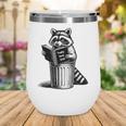 I Love Trashy Book Club Raccoon No Shelf Control Weirdcore Wine Tumbler
