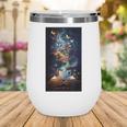 Magical Book Floral Coffee Books Nature Fantasy Wine Tumbler