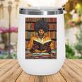 Man Reading Book Black History Month Book Lover Afro Wine Tumbler Man Reading Book Black History Month Book Lover Afro Wine Tumbler