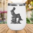 Men Pixel Art Geometric Book Human Drawing Graphic Men Wine Tumbler