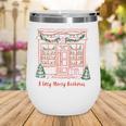 A Very Merry Bookmas Cozy Christmas Bookstore Holiday Cute Wine Tumbler