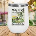 Moby Dick Book Cover Illustration Wine Tumbler