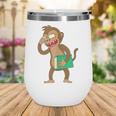 Monkey With a Book Wine Tumbler
