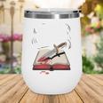 Murder Mystery And a Cup Of Tea Book Humor Wine Tumbler