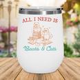 All I Need Is Books & Cats Cozy Wine Tumbler All I Need Is Books & Cats Cozy Wine Tumbler