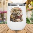 Nerdy Bearded Dragon Glasses Book Reading Wine Tumbler Nerdy Bearded Dragon Glasses Book Reading Wine Tumbler