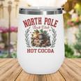 North Pole Book Club Hot Cocoa Bookworm Christmas Xmas Wine Tumbler