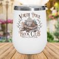 North Pole Book-Club Hot Cocoa Served Daily Christmas Book Wine Tumbler