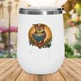 Owl I'm Retired Reading Books Is My Job Wine Tumbler