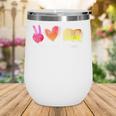 Peace Love Books Reader Librarian Library Book Wine Tumbler Peace Love Books Reader Librarian Library Book Wine Tumbler