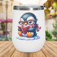 Penguin Reading a Book Animal Wine Tumbler
