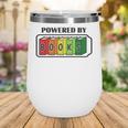 Powered By Books Bookworm Librarian Reading Wine Tumbler