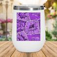 Purple Comic Book Purple Color Graphic Wine Tumbler Purple Comic Book Purple Color Graphic Wine Tumbler