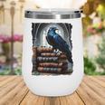 Raven On A Stack Of Books Wisdom Of Odin Wine Tumbler Raven On A Stack Of Books Wisdom Of Odin Wine Tumbler