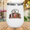 Read More Banned Books Reader Cat Lover Librarian Freedom Wine Tumbler