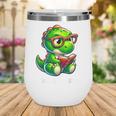 Readasaurus Reading Dinosaur Book Reader Bookworm Wine Tumbler