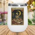 The Reader Tarot Card Book Lover Skeleton Art Goth Style Wine Tumbler The Reader Tarot Card Book Lover Skeleton Art Goth Style Wine Tumbler