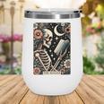The Reader Tarot Card Skeleton Reading Book Bookworm Bookish Wine Tumbler The Reader Tarot Card Skeleton Reading Book Bookworm Bookish Wine Tumbler