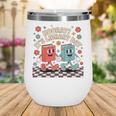 Reading Book Lover School Librarian Hooray It's Library Day Wine Tumbler