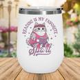 Reading Is My Favorite Sport Bookworm Cat Lover Book-Club Wine Tumbler