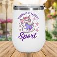 Reading Is My Favorite Sport Saying Quote Book Lovers Wine Tumbler