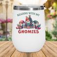 Reading With My Gnomies Reading Book Christmas Wine Tumbler Reading With My Gnomies Reading Book Christmas Wine Tumbler