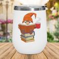 Reading Lover Book Graphic Gnome Wine Tumbler Reading Lover Book Graphic Gnome Wine Tumbler