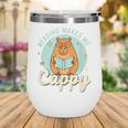 Reading Makes Me Cappy Bookworm Capybara Book Reading Wine Tumbler