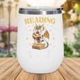 Reading Makes Me Feel Less Murdery Book Dragon Wine Tumbler
