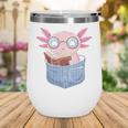 Readsalotl Axolotl Reading Book Lover Reading Pocket Axolotl Wine Tumbler Readsalotl Axolotl Reading Book Lover Reading Pocket Axolotl Wine Tumbler
