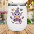 ReadsALOTL Cute Axolotl Book Lover Wine Tumbler