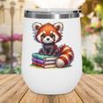 Red Panda Books Lover Reading Bookworm Wine Tumbler