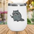 i Require Books Raccoon Wine Tumbler