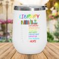 Retro Librarian Book Reader Library Book Reading Wine Tumbler