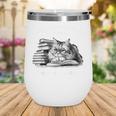 Retro I Stay Home I Read Books I Pet My Cat I Regret Nothing Wine Tumbler Retro I Stay Home I Read Books I Pet My Cat I Regret Nothing Wine Tumbler