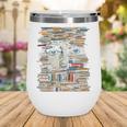 RtY Book Man Graphic Eyes Colorful Art Small Wine Tumbler