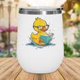 Rubber Duck Reading Book Reader Books Rubber Duckie Wine Tumbler
