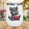 Scottish Terrier Reading a Book Dog Wine Tumbler Scottish Terrier Reading a Book Dog Wine Tumbler