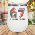 Six Seven 67 If You Know You Know 6 7 Reading Books Wine Tumbler Six Seven 67 If You Know You Know 6 7 Reading Books Wine Tumbler