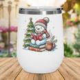 Snowman Reading Book Lovers Christmas Librarian Bookworm Wine Tumbler Snowman Reading Book Lovers Christmas Librarian Bookworm Wine Tumbler