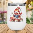 Snowman Reading Books Lovers Christmas Librarian Bookworm Wine Tumbler Snowman Reading Books Lovers Christmas Librarian Bookworm Wine Tumbler