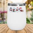 Snowman Reading Books Teacher Librarian Bookworm Christmas Wine Tumbler Snowman Reading Books Teacher Librarian Bookworm Christmas Wine Tumbler