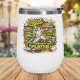 Softball Pitcher Best Traits Brave Retro Pop Comic Book Art Wine Tumbler Softball Pitcher Best Traits Brave Retro Pop Comic Book Art Wine Tumbler