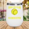 Softball Scorekeeper For a Score Book Keeper Premium Tri-Blend Wine Tumbler
