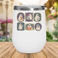 Spooky Teacher Halloween Ghost Reading Book Trick Or Treat Wine Tumbler