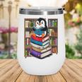 Teacher Librarian Kawaii Penguin Book Lover Penguin Wine Tumbler Teacher Librarian Kawaii Penguin Book Lover Penguin Wine Tumbler