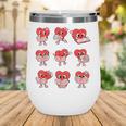 Teacher Valentines Day Reading Book Lover Bookworm Library Wine Tumbler