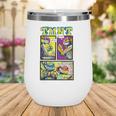 Teenage Mutant Ninja Turtles Retro Neon Comic Book Panels Wine Tumbler