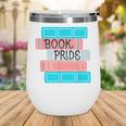 Threadless Grey Sky Chai Trans Book Pride Graphic Wine Tumbler