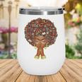 History Month Afro Book Lover Women Girls Librarian Wine Tumbler